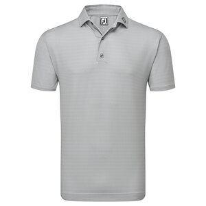 Golfpolo Herren Footjoy Octagon Print Lisle White
