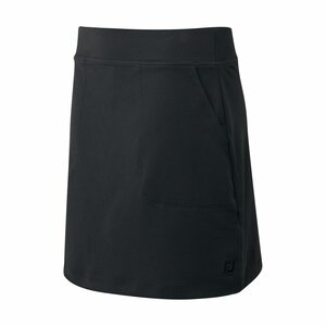 Footjoy Damen Interlock Solid Skort Lang Schwarz