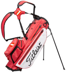 Titleist Players 4 Plus Stadry Standbag Rot Weiß
