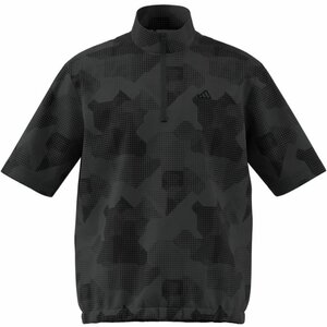 Adidas Men's Golf Sweater Windbreaker Charcoal Black
