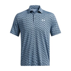 Under Armour Mens Playoff Golfpolo 3.0 Printed-Midnight Navy Horizon Blue