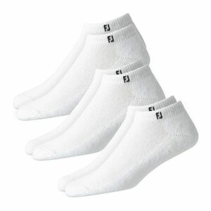 Footjoy Dames Golfsokken Sportlet 3 Paar Wit 36.5 - 40.5