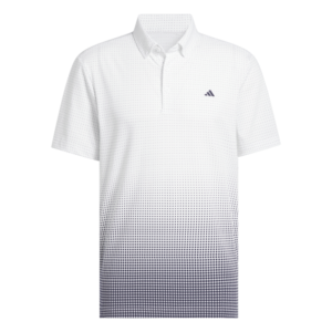 Adidas Men's Golf Polo Go To Rise Print White