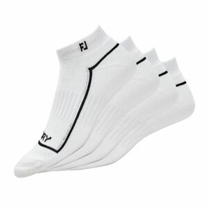 Footjoy ProDry Sportlet Dames Golfsokken Wit 36.5-40.5 2 Paar