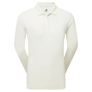 Footjoy ThermoSeries  Langemouw Golfpolo Off White