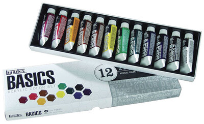 liquitex basics 12 piece paint set