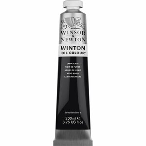 Winton 200ML Oil Paint 337 Lamp Black 25