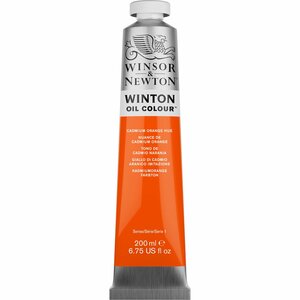 Winton 200 ml Ölfarbe 090 Cadmium Orange Farbton 4