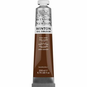 Winton 200ML Oil Paint 076 Burnt Umber 3