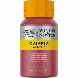 Galeria 466 Acrylic Paint Permanent Alizarin Crimson 500ml