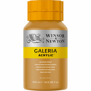 Galeria 553 Acrylic Paint Raw Sienna Opaque 500ml