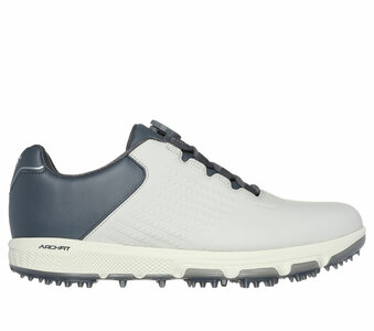 Skechers Go Golf Pro 6 SL Twist Herren-Golfschuhe in Weiß und Anthrazit