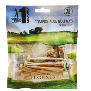 Compostable Golftees 12 stuks