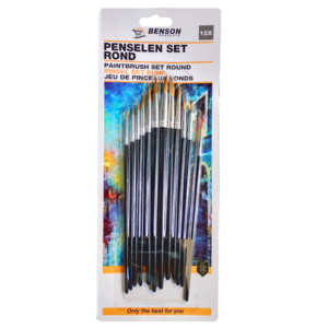 Benson Budget Penselen set 12 delig Rond