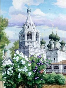 Schilderen op nummer - Set Kerk