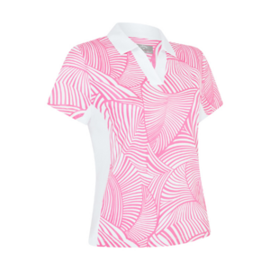 Callaway Stencil Floral Polo Women's Pink Small