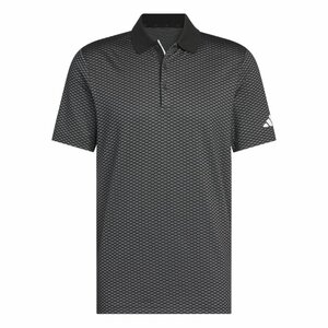 Adidas Heren Golfpolo BTC TXR Zwart Medium