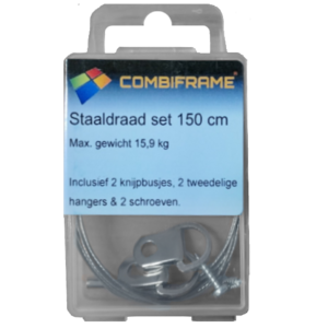 Ophang Set Staaldraad 150cm 15kg