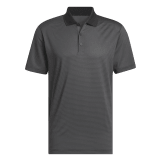 Men's Golf Polo Adidas Ottoman Black Charcoal Medium
