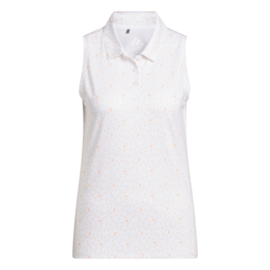 Adidas W Ultimate bedrucktes ärmelloses Damen-Polohemd AOP