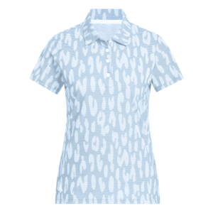 Adidas W Ultimate Jacquard Damen-Polohemd Hellblau
