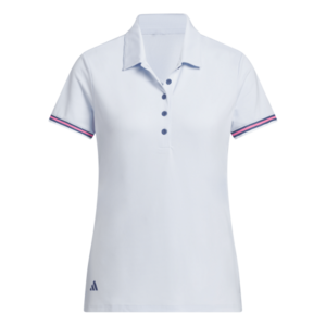Adidas W Ultimate Stripe Damen-Polohemd Hellblau