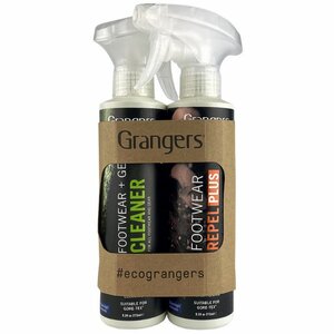 Grangers Footwear + Gear Cleaner + Footwear Repel Plus Eco Twin Pack