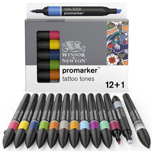Winsor & Newton Promarker Tattoo Tones 12-pack