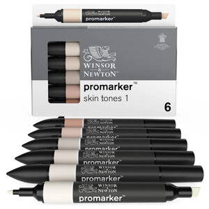 Winsor & Newton Promarker Skin Tones 1 6-pack