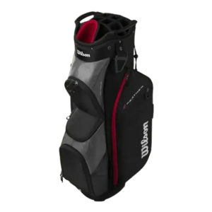 Wilson Feather Cartbag Zwart/Grijs/Rood