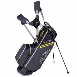 Sun Mountain E-Lite 14 Way Hybrid Standbag Black Steel Gold 