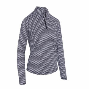 Callaway Premium  Scarf Geo Dames Midlayer Navy Wit