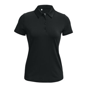 Dames Golfpolo Under Armour Zinger Short Sleeve Midnight Zwart Maat L