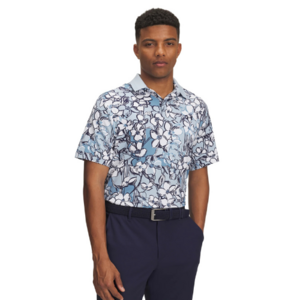 Under Armour Golf Drive Chill Printed Polo herren Blue Calm