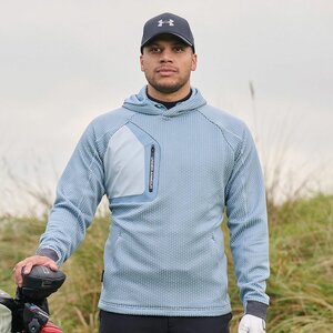 Under Armour Drive Pro Hybrid Hoody Blue Wind Heren
