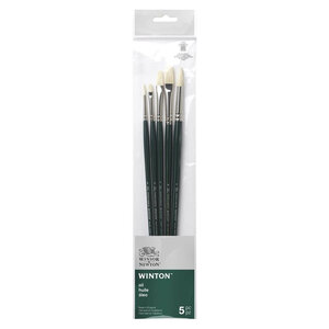 Winsor&Newton Penselen Olie Long Handle 5-pack V.1