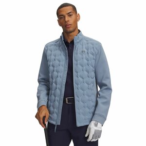 Under Armour Drive Down Hybryd Heren Winter Golfjas Blue Wind