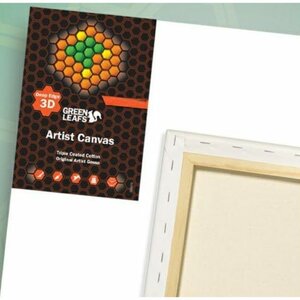 Schildersdoeken Green Leafs 30x30 (3D) 6-Pack