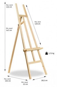 Tripod easel Lille Kit