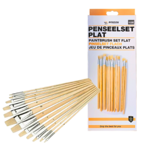 Benson Budget 12-delig Penseelset Plat