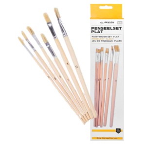 Budget Pinsel Set 6 Stück flach